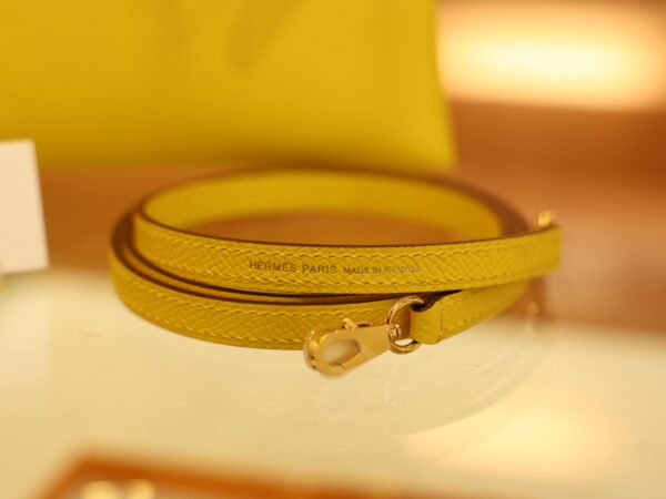 Mini Kelly Epsom Jaune de Naples GHW