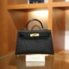 Mini Kelly Epsom Touch Black GHW