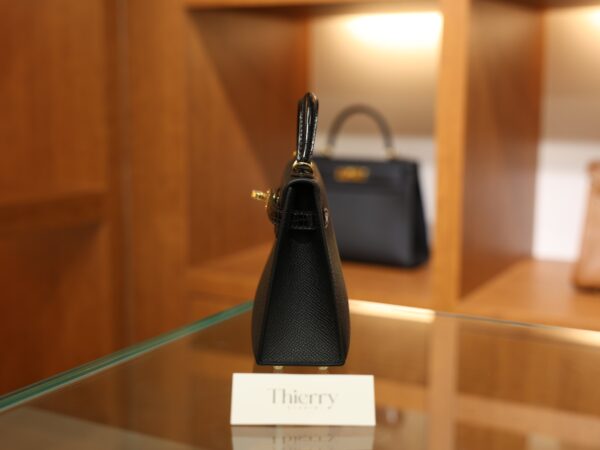 Mini Kelly Epsom Touch Black GHW