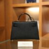 Mini Kelly Epsom Touch Black GHW