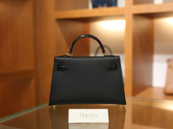 Mini Kelly Epsom Touch Black GHW