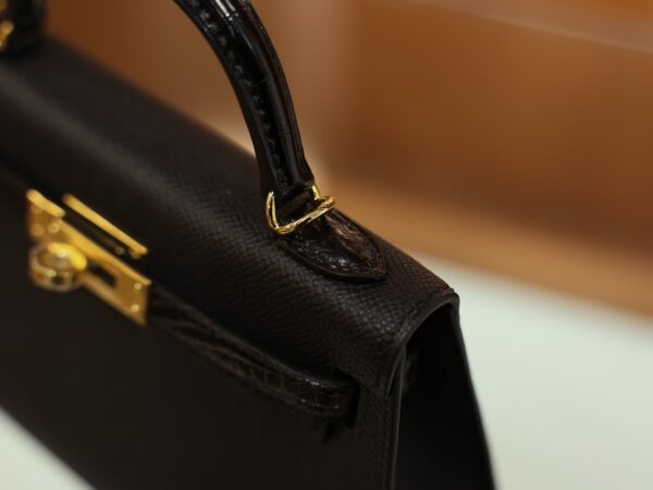 Mini Kelly Epsom Touch Black GHW