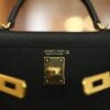 Mini Kelly Epsom Touch Black GHW