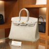 Birkin 25 Clemence Gris Pale GHW