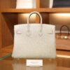 Birkin 25 Clemence Gris Pale GHW