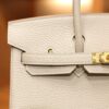 Birkin 25 Clemence Gris Pale GHW