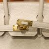 Birkin 25 Clemence Gris Pale GHW