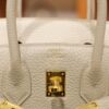 Birkin 25 Clemence Gris Pale GHW