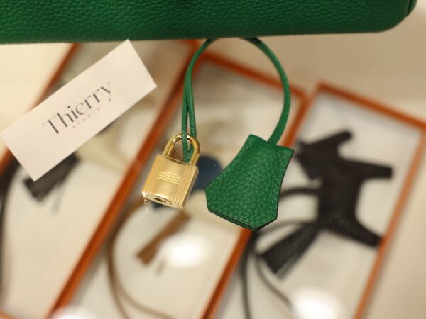 Birkin 25 Clemence Vert Vertigo GHW