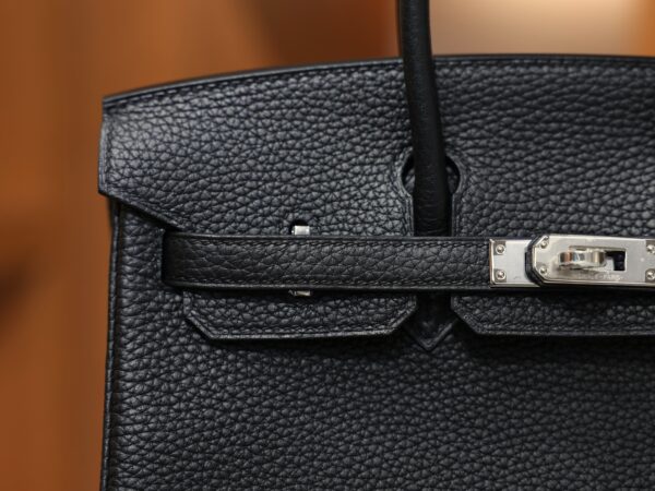Birkin 25 Clemence Black PHW