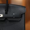 Birkin 25 Clemence Black PHW