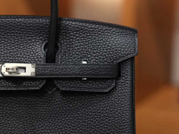 Birkin 25 Clemence Black PHW