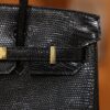 Birkin 25 Lizard Black GHW