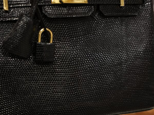 Birkin 25 Lizard Black GHW