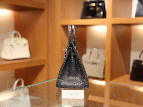 Birkin 25 Matte Alligator Gris Paris PHW