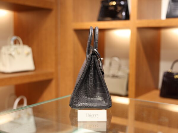 Birkin 25 Matte Alligator Gris Paris PHW