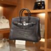 Birkin 25 Matte Alligator Gris Paris PHW