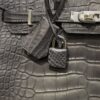 Birkin 25 Matte Alligator Gris Paris PHW