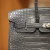Birkin 25 Matte Alligator Gris Paris PHW