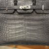 Birkin 25 Matte Alligator Gris Paris PHW