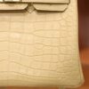 Birkin 25 Matte Alligator Vanilla GHW