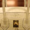 Birkin 25 Matte Alligator Vanilla GHW