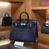 Birkin 25 Matte Alligator Bleu Saphir GHW