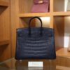 Birkin 25 Matte Alligator Bleu Saphir GHW