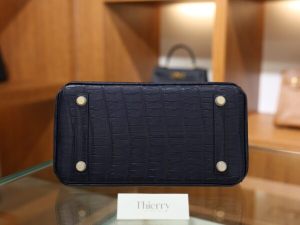 Birkin 25 Matte Alligator Bleu Saphir GHW