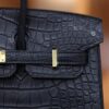 Birkin 25 Matte Alligator Bleu Saphir GHW