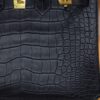 Birkin 25 Matte Alligator Bleu Saphir GHW