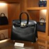 Birkin 25 Box Retourne Black GHW