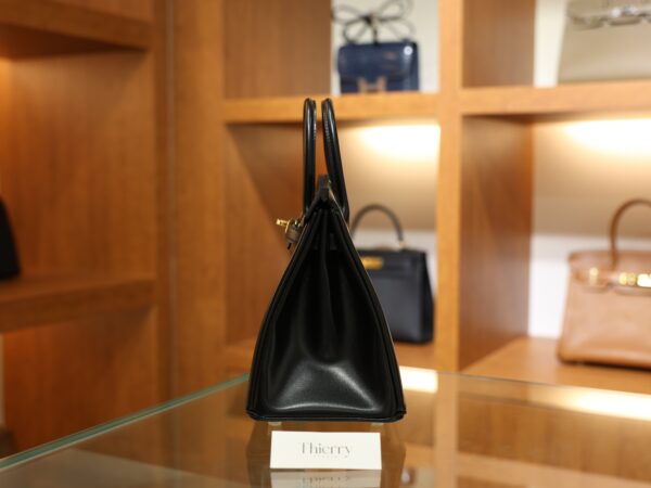 Birkin 25 Box Retourne Black GHW