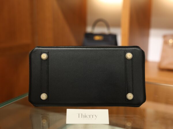 Birkin 25 Box Retourne Black GHW