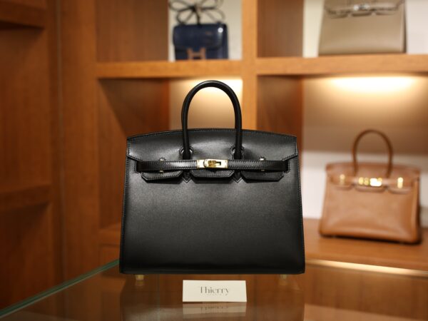 Birkin 25 Box Sellier Black GHW