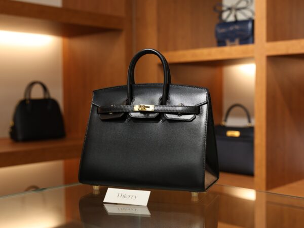Birkin 25 Box Sellier Black GHW