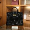 Birkin 25 Shiny Alligator Black GHW