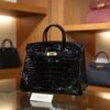 Birkin 25 Shiny Alligator Black GHW