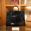 Birkin 25 Shiny Alligator Black GHW