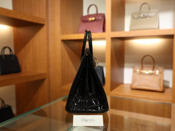 Birkin 25 Shiny Alligator Black GHW