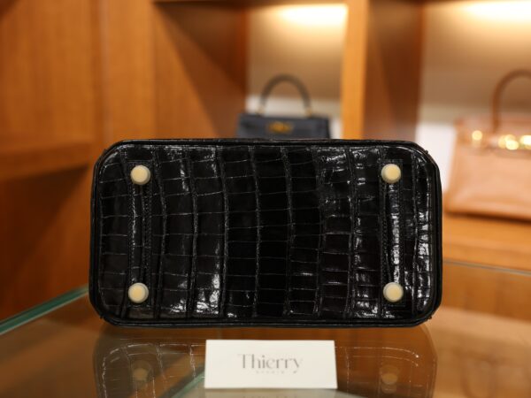 Birkin 25 Shiny Alligator Black GHW