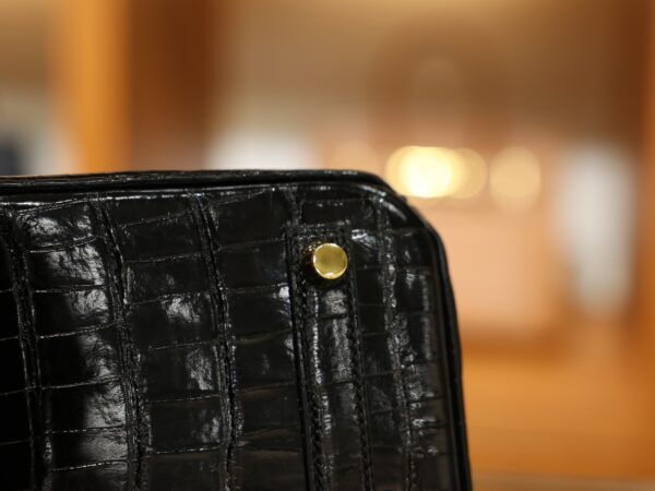 Birkin 25 Shiny Alligator Black GHW