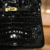 Birkin 25 Shiny Alligator Black GHW