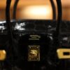 Birkin 25 Shiny Alligator Black GHW