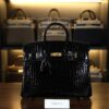 Birkin 25 Shiny Alligator Black GHW