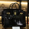 Birkin 25 Shiny Alligator Black GHW