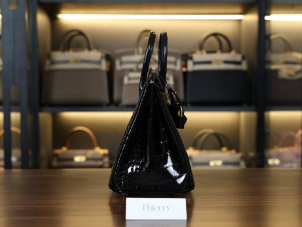 Birkin 25 Shiny Alligator Black GHW