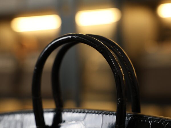Birkin 25 Shiny Alligator Black GHW