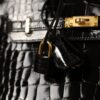 Birkin 25 Shiny Alligator Black GHW