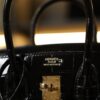 Birkin 25 Shiny Alligator Black GHW
